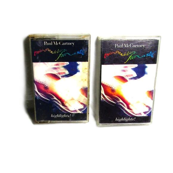 Paul McCartney Tripping the Live Fantastic Double Music Cassette 1990 Live Tour - Picture 1 of 5